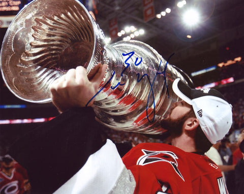 Cam Ward Carolina Hurricanes Autographed Stanley Cup 8x10 Photo