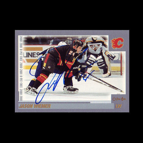 Jason Wiemer Calgary Flames Autographed Card