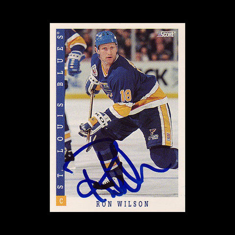 Ron Wilson St. Louis Blues Autographed Card