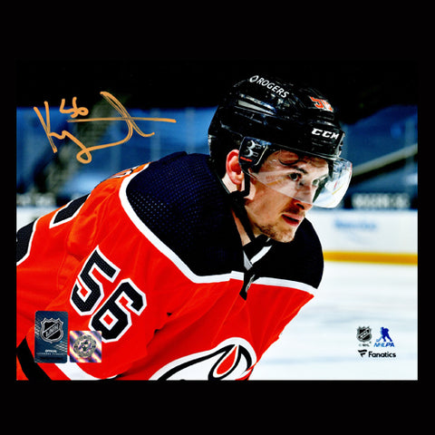 Kailer Yamamoto Edmonton Oilers Autographed Upclose 8x10 Photo