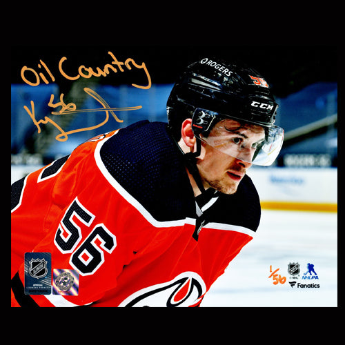 Kailer Yamamoto Edmonton Oilers Autographed & Inscribed "OIL COUNTRY" Limited Edition 8x10 Photo /56