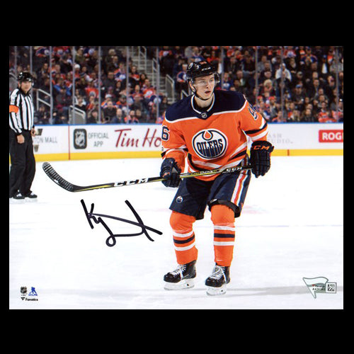 Kailer Yamamoto Edmonton Oilers Autographed Action 8x10 Photo