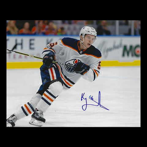 Kailer Yamamoto Edmonton Oilers Autographed Breakout 8x10 Photo